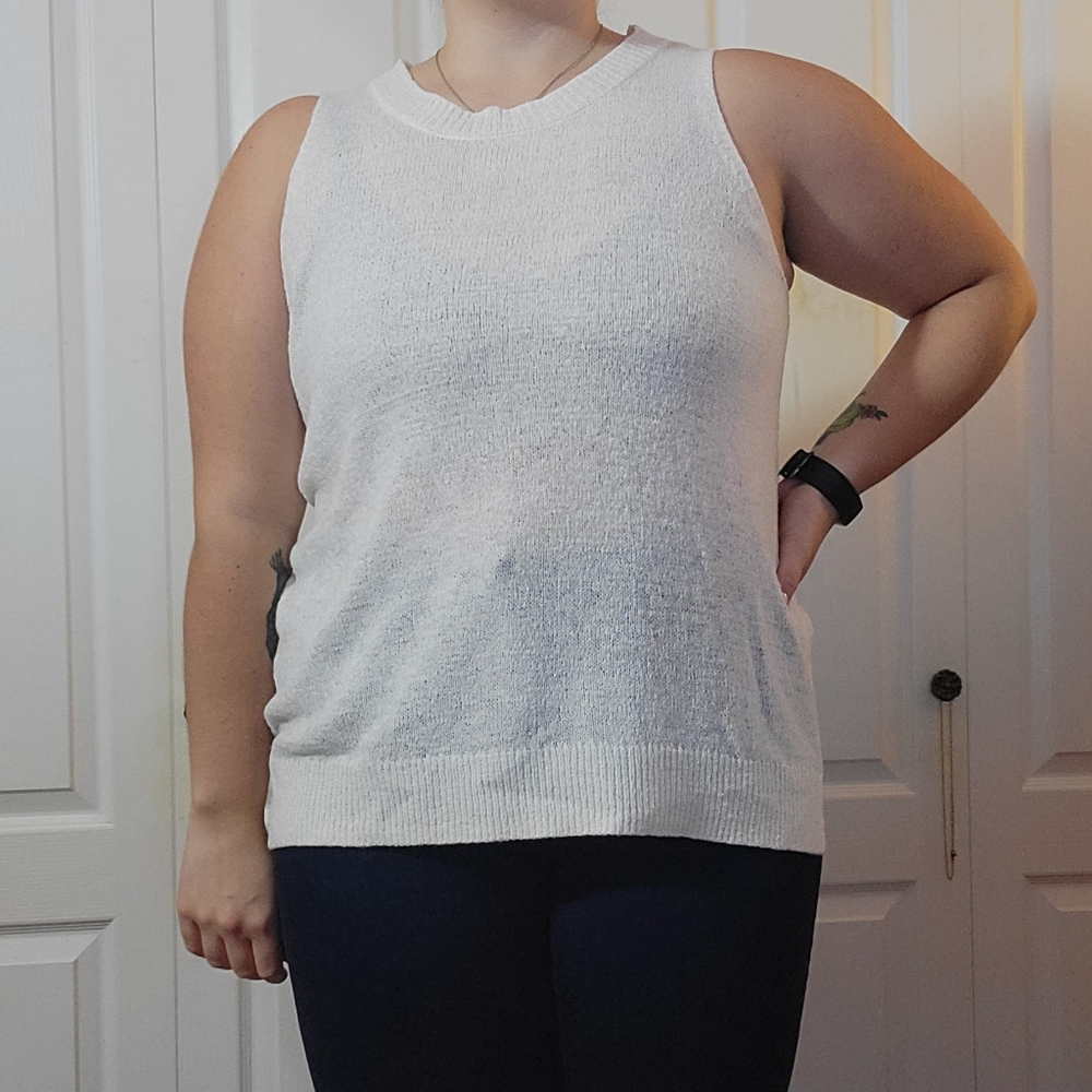 Cream Knit Tank